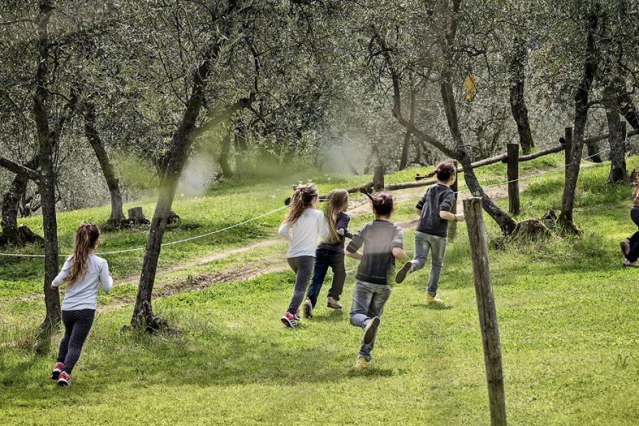 bambini-che-corrono-in-fattoria